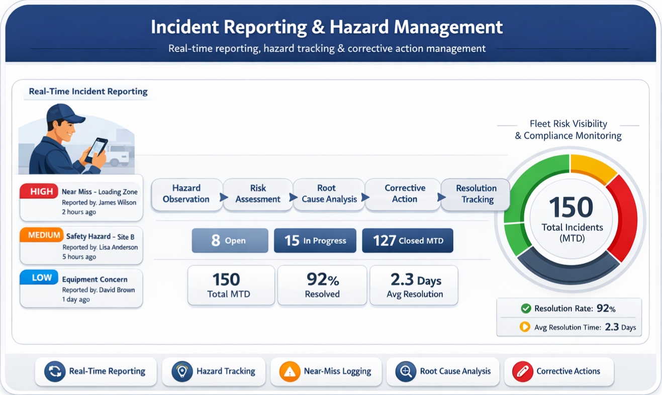 Incident reporting & hazard management