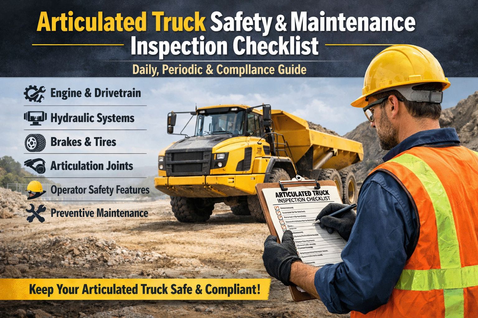 articulated-truck-safety-maintenance-inspection-checklist